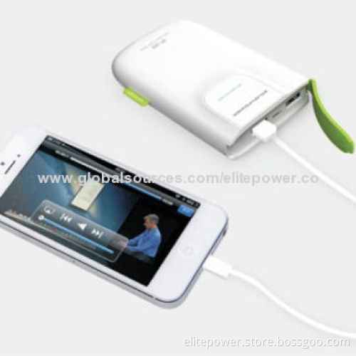 Dual-USB Port Power Banks for iPad 3, iPhone, HTC, Samsung and Nokia with 6,800mAh Capacity